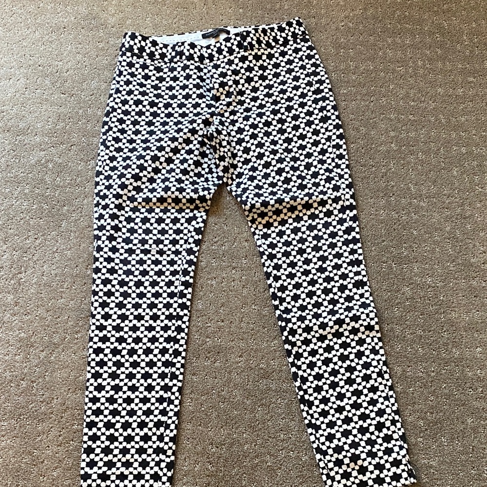 Black and White Patterned Pants